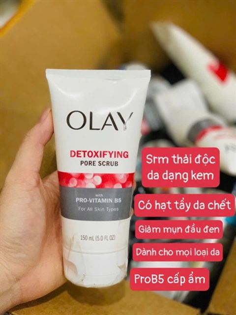 Sữa Rửa Mặt Olay Regenerist Detoxifying Pore Scrub 150ml