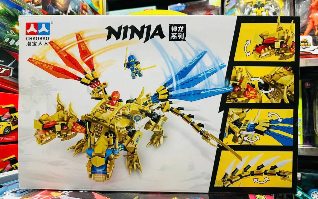Đồ chơi lắp r&aacute;p Ninja Rồng V&agrave;ng