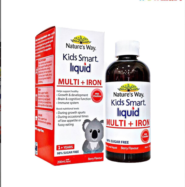 Sản phẩm Nature's Way Kids Smart Liquid Multi + Iron