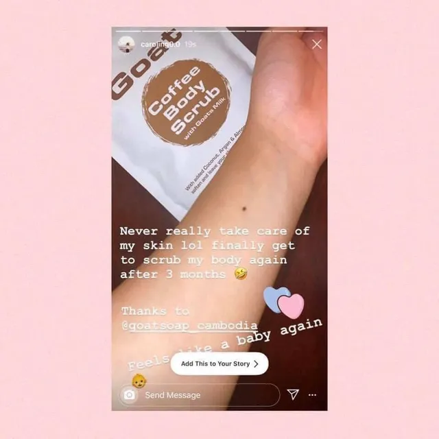 Th&agrave;nh phần tự nhi&ecirc;n của Goat Coffee Scrub