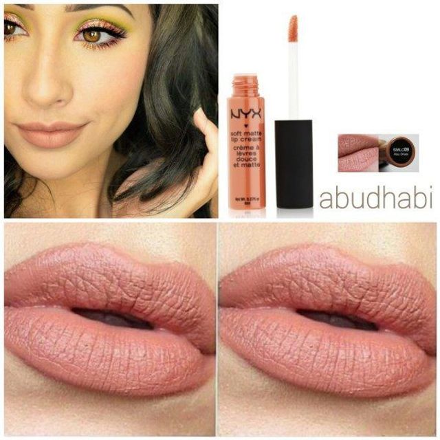 Son kem l&igrave; NYX Soft Matte Lip Cream - SMLC 09 Abu Dhabi - m&agrave;u nude đất