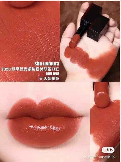Son Shu OR 598 Uemura Rouge Unlimited Amplified A Vỏ Đen