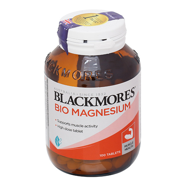 Vi&ecirc;n uống bổ sung magie hỗ trợ cơ bắp Blackmores Bio Magnesium