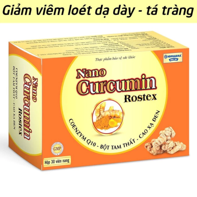 Vi&ecirc;n nghệ Nano Curcumin Rostex HDPHARMA Tam Thất Xạ Đen