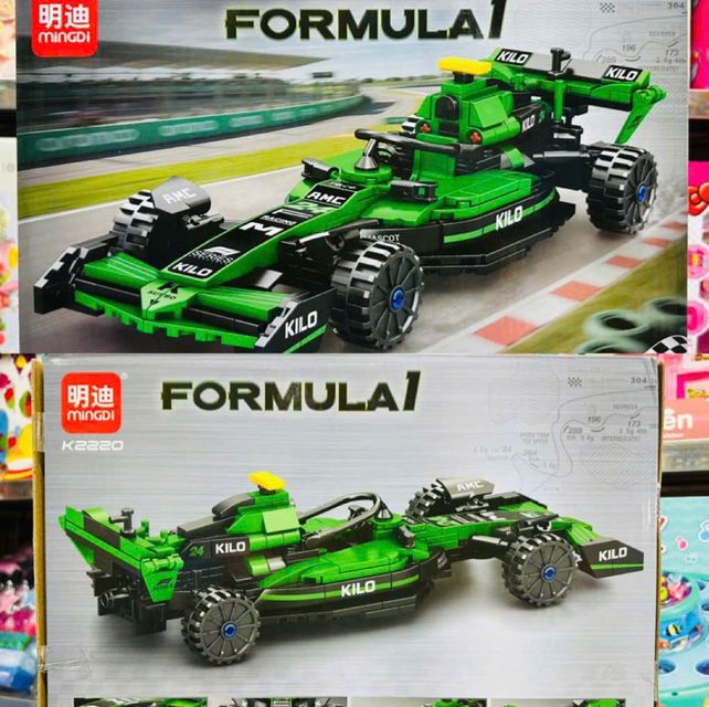 Bộ lắp r&aacute;p m&ocirc; h&igrave;nh xe &ocirc; t&ocirc; đua thể thao c&ocirc;ng thức 1 MINGDI K2220 FORMULA 1