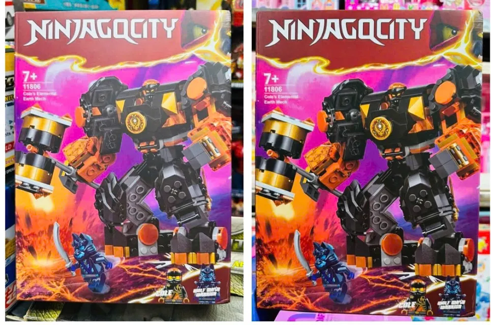 Chơi đ&ugrave;a c&ugrave;ng bộ Ninjago city 11806