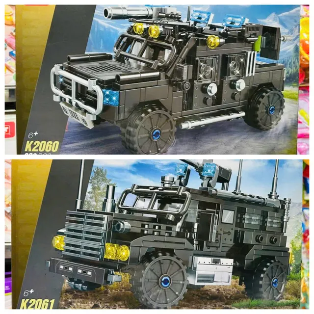 Đồ chơi lắp r&aacute;p m&ocirc; h&igrave;nh xe &ocirc; t&ocirc; SWAT MINGDI K2060 K2061