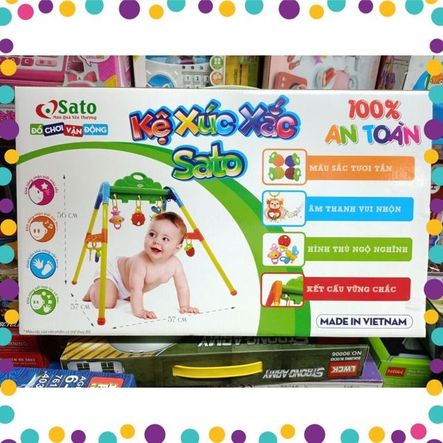 Kệ treo x&uacute;c xắc Sato 034