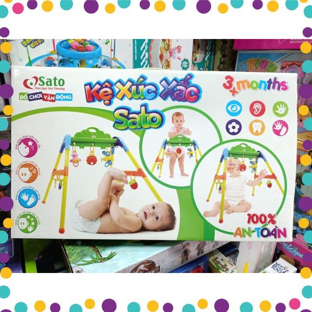 Kệ treo x&uacute;c xắc đồ chơi ch&iacute;nh h&atilde;ng Sato 034