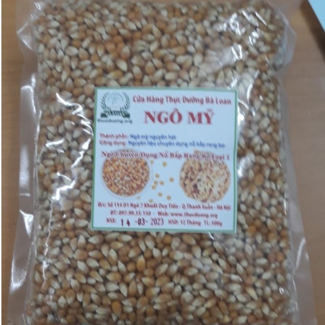 [Ch&iacute;nh H&atilde;ng] Ng&ocirc; mỹ chuy&ecirc;n nổ bắp rang bơ 1kg loại 1 Thực Dưỡng B&agrave; Loan