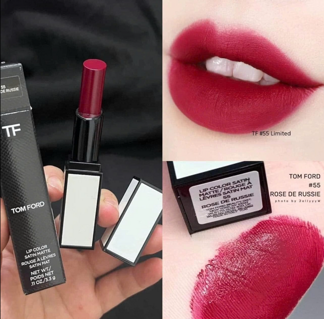 Son Tom Ford 55 Lip Color Satin Matte Black Edition Chi tiết sản phẩm