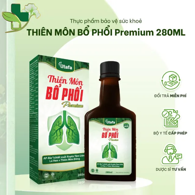 Thi&ecirc;n M&ocirc;n Bổ Phổi Premium 280ml