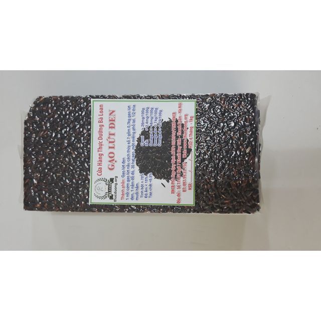 Gạo lứt đen 1kg Thực Dưỡng B&agrave; Loan