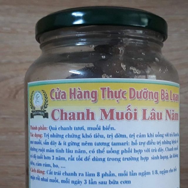 Combo 3 loại chanh muối l&acirc;u năm cho người bị ho vi&ecirc;m họng v&agrave; giải độc lọ 500ml Thực Dưỡng B&agrave; Loan