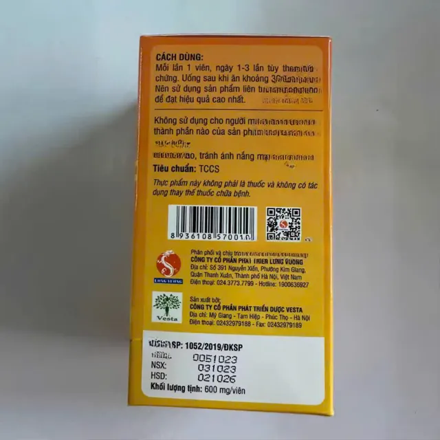 Th&agrave;nh phần Xương Khớp Long Vương