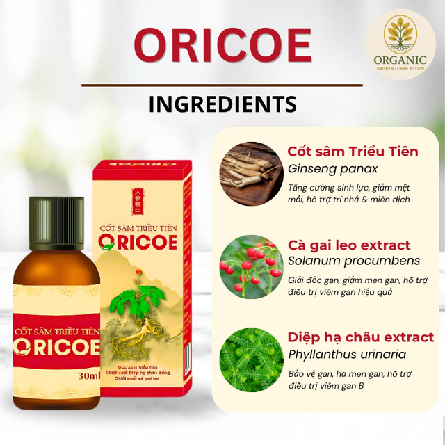 Cốt S&acirc;m Triều Ti&ecirc;n Oricoe