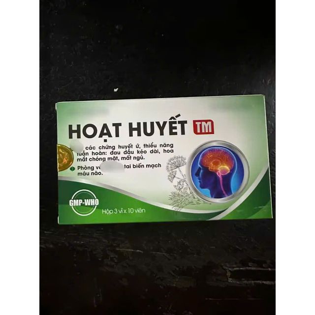Hộp sản phẩm Hoạt Huyết TM