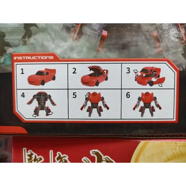 H&igrave;nh ảnh Hộp đồ chơi lắp gh&eacute;p Robot biến h&igrave;nh th&agrave;nh xe &ocirc; t&ocirc;