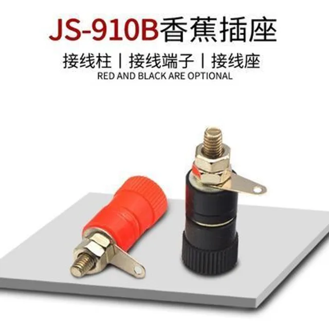 Trạm loa Js-910b Kết Nối Chuối Cắm Đỏ Đen