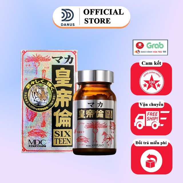 Vi&ecirc;n Uống Bổ Thận Tr&aacute;ng Dương Maka Sixteen 200v Nội Địa Nhật Bản