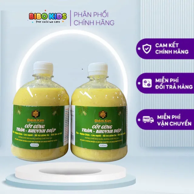 Cốt Gừng Tr&agrave;m 500ml Pha Tắm Cho B&eacute;,Ng&acirc;m Ch&acirc;n Giữ Ấm Cơ Thể, Ch&iacute;nh H&atilde;ng