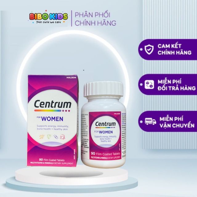 Vitamin tổng hợp CENTRUM WOMEN lọ 90 vi&ecirc;n d&agrave;nh cho phụ nữ date 2026