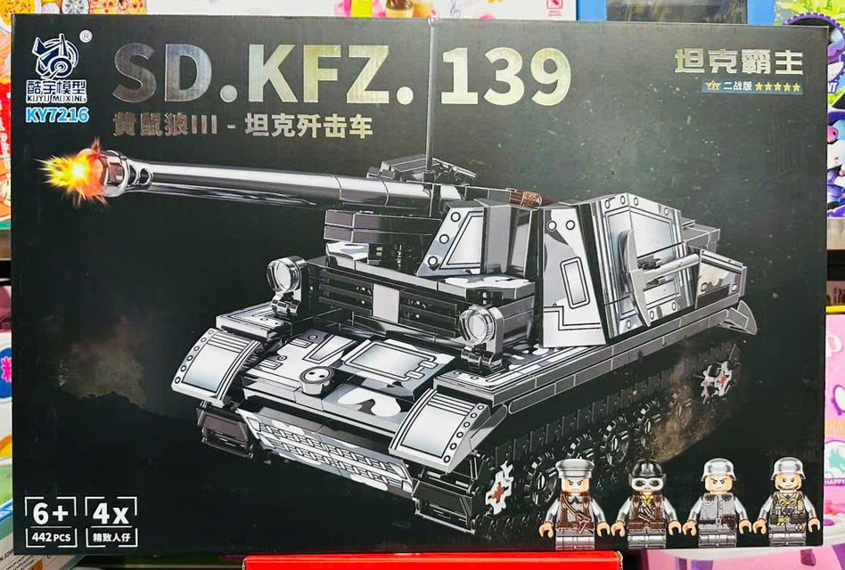 Lắp r&aacute;p xe tăng KY7216