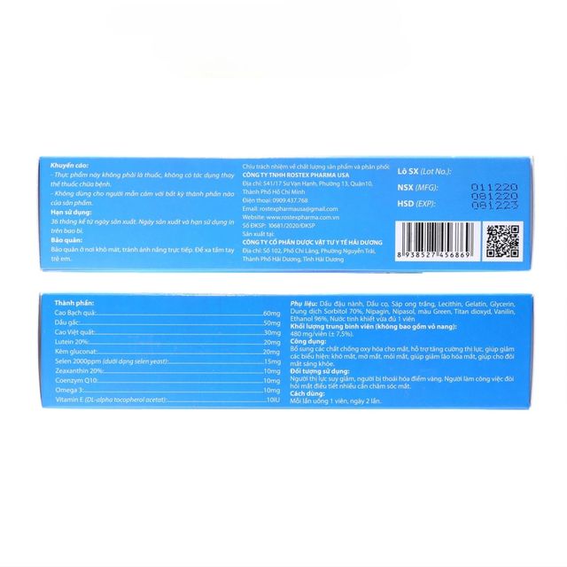 Sản phẩm Lutein Omega 3