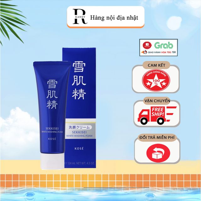 Sữa rửa mặt Kose Sekkisei White Washing Foam 120g