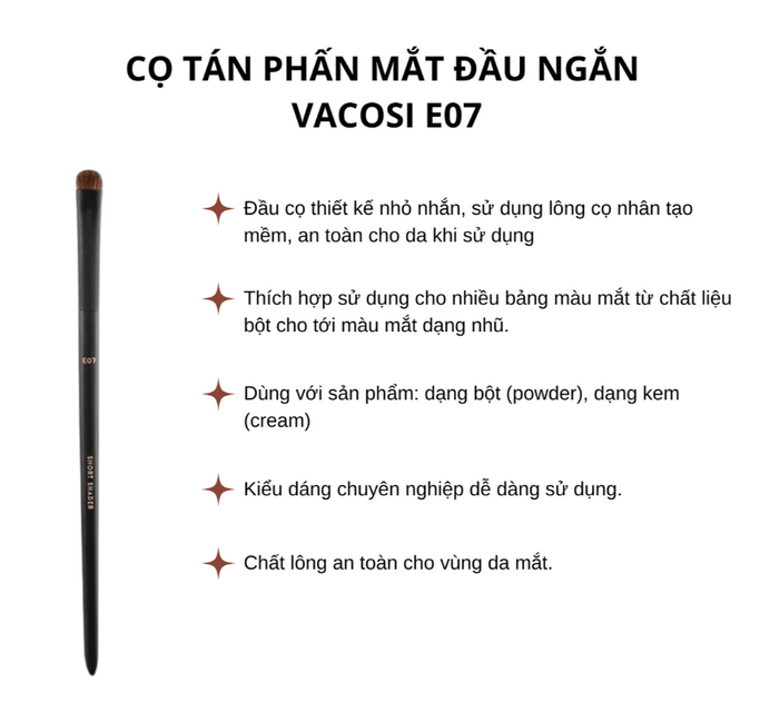 Cọ Vacosi Make Up House E07