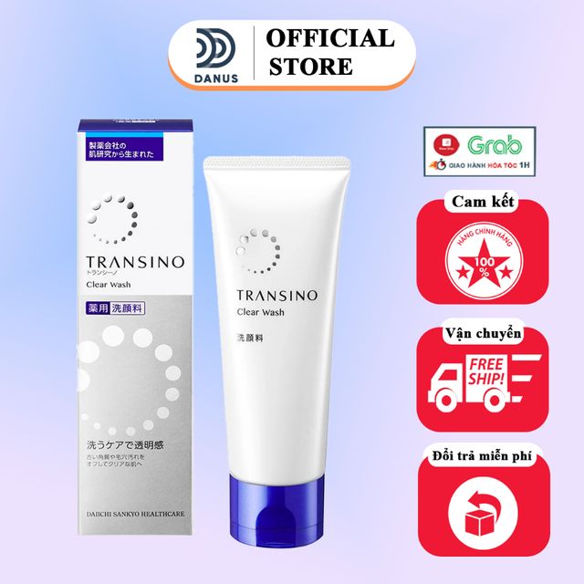 Sữa Rửa Mặt Transino Clear Wash Nhật bản mờ n&aacute;m trắng da