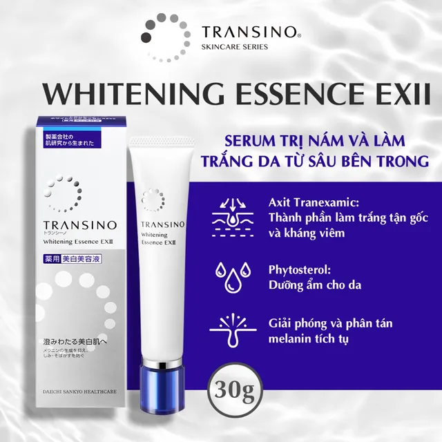 Tinh chất dưỡng trắng ngừa n&aacute;m Transino Melano Signal Essence 30g 50g Nội Địa Nhật bản