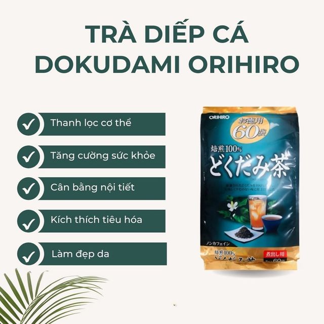 Tr&agrave; diếp c&aacute; Nhật Bản Orihiro 60 t&uacute;i lọc