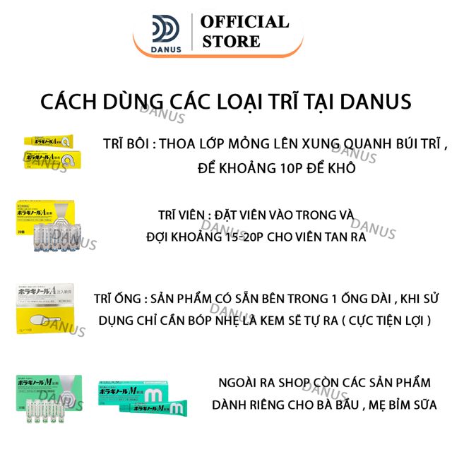 Kem trĩ b&ocirc;i chữ A Nhật Bản 20g