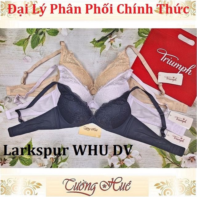 &Aacute;o l&oacute;t nữ Triumph Simply Style Larkspur WHU DV n&acirc;ng ren xẻ V s&acirc;u