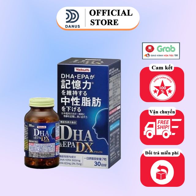 Vi&ecirc;n Uống Bổ N&atilde;o Yakult DHA & EPA DX 900mg