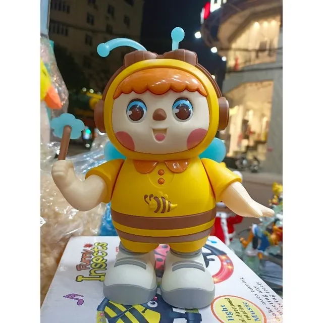 Hộp đồ chơi Ong cầm hoa nhảy m&uacute;a, c&oacute; nhạc v&agrave; đ&egrave;n ph&aacute;t s&aacute;ng