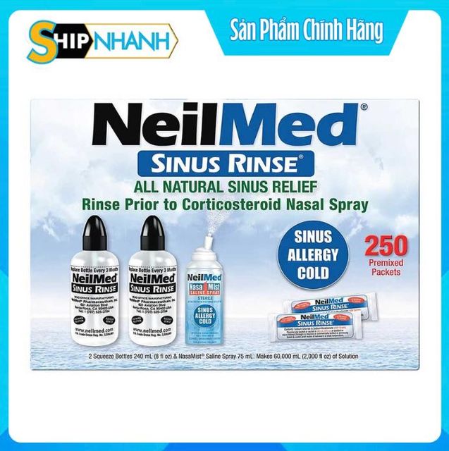 Bộ nước muối rửa mũi NeilMed
