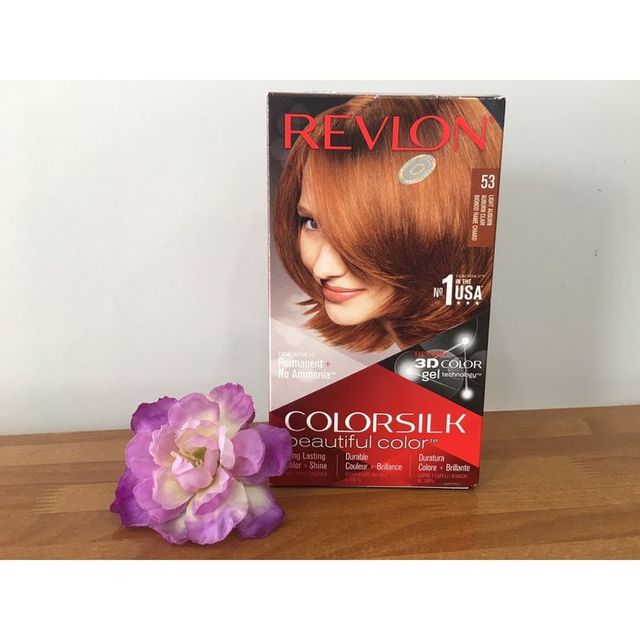 Kết quả sau khi nhuộm với Revlon 53 Light Auburn