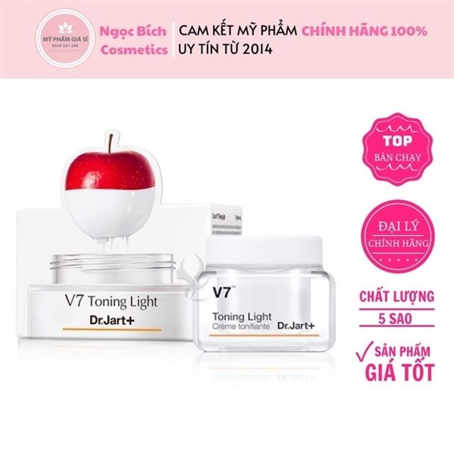 Kem dưỡng trắng da dr jart+ V7 toning light 15ml