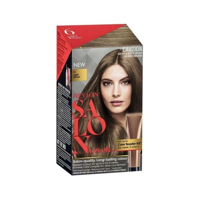 sản phẩm hỗ trợ nhuộm t&oacute;c Revlon Salon Color 6 Light Brown