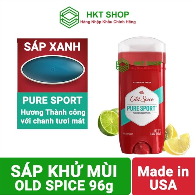 S&aacute;p khử m&ugrave;i Old Spice puresport 96g s.xanh