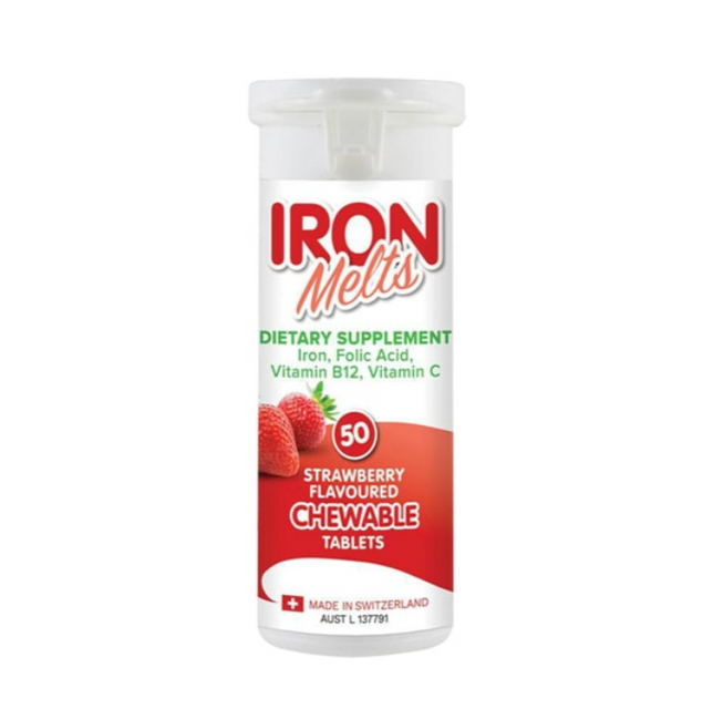 Vi&ecirc;n Ngậm Bổ Sung Sắt Iron Melts 50 Vi&ecirc;n