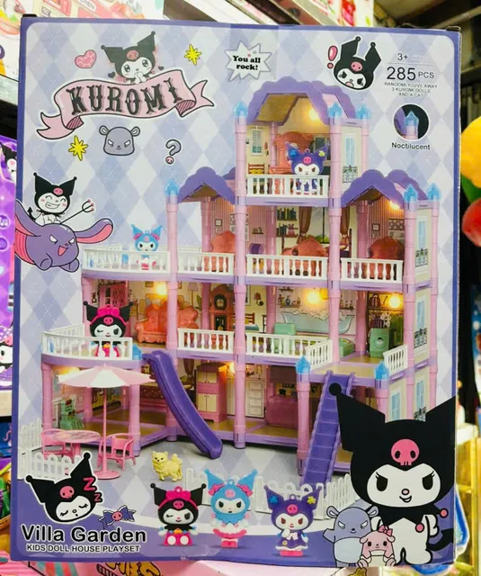 Đồ chơi lắp gh&eacute;p nh&agrave; b&uacute;p b&ecirc; Kuromi 8816-37