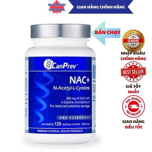 Vi&ecirc;n uống NAC+ Naxety L-Cystein Canprev 120 vi&ecirc;n