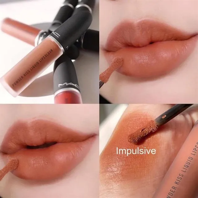Son Mac 979 Powder Kiss Liquid Lipcolour - Cam Đ&agrave;o