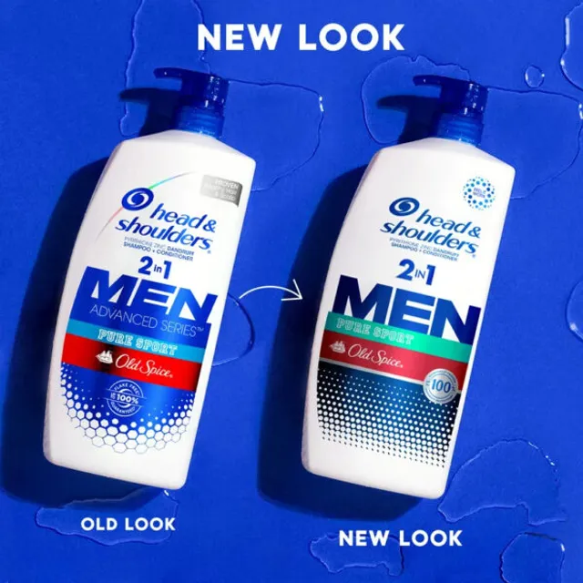 Dầu gội Head Shoulders Men Pure Sport Old Spice packaging