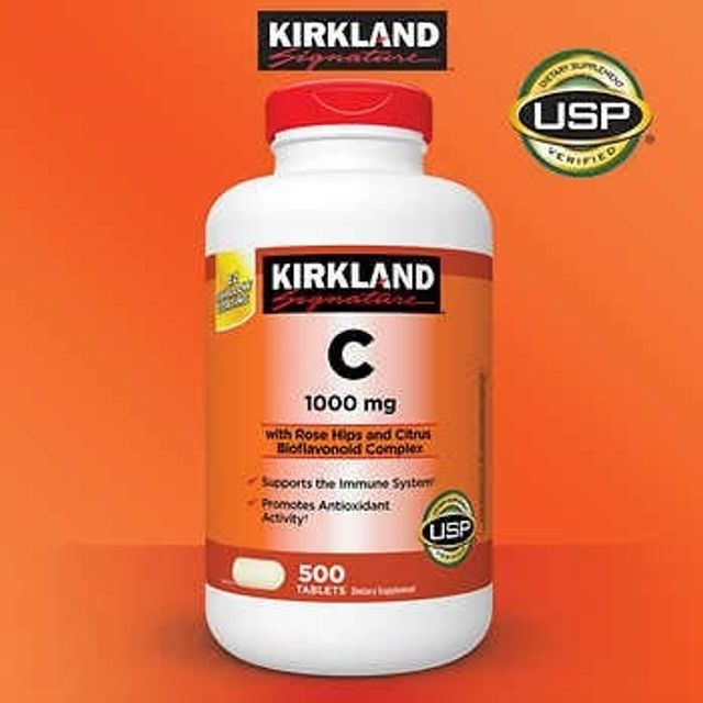 C 1000Mg - Vi&ecirc;n Uống Vitamin C Kirkland