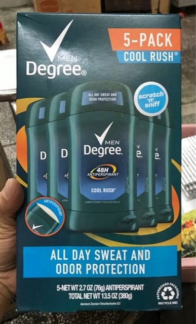 Lăn khử m&ugrave;i Degree Men 48h Cool Rush (76g)