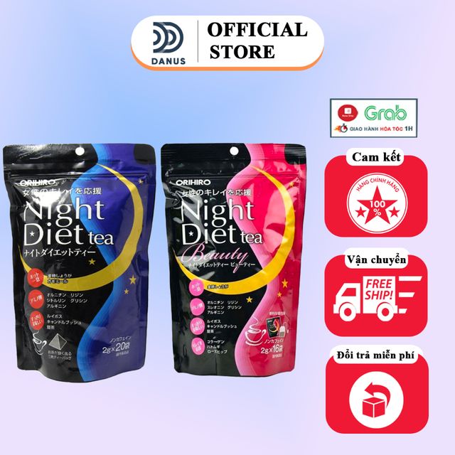 Tr&agrave; giảm c&acirc;n Night Diet Tea Orihiro Nhật Bản